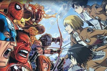 Truyện tranh Attack on Titan vs Marvel sẽ được tặng miễn phí