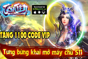 Chào máy chủ mới, Tru Tiên Mobile tặng 1100 Gift Code trị giá 1 triệu VND