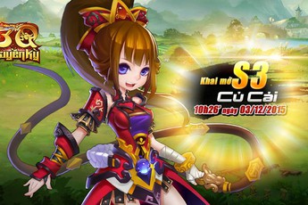 3Q Truyền Kỳ khai mở sever Củ Cải, tặng 500 Giftcode giá trị