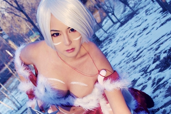 Cùng ngắm cosplay Nidalee Thỏ Tuyết giữa trời đông giá rét