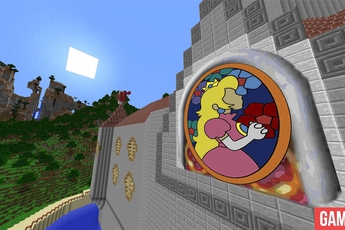 Tham quan tòa lâu đài đồ sộ của Super Mario 64 trong Minecraft