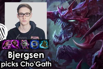 Liên Minh Huyền Thoại: Bjergsen cầm Cho’Gath cắn nát đường giữa