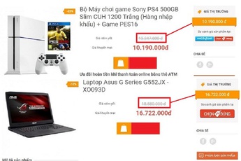 Chưng hửng với giá máy chơi game "ảo tung chảo" ngày Online Friday tại Việt Nam