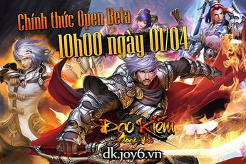 Đao Kiếm Phong Vân chính thức Open Beta vào ngày mai, 1/4