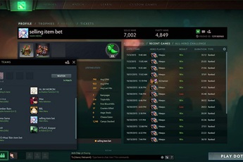 Lộ diện game thủ đứng top rank solo DOTA 2 Việt Nam với 7k MMR