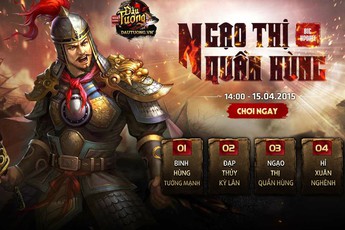 Webgame Đấu Tướng ra mắt phiên bản mới Ngạo Thị Quần Hùng