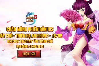 Tặng 500 Gift Code Ngọa Long Mobile nhân dịp ra mắt phiên bản iOS