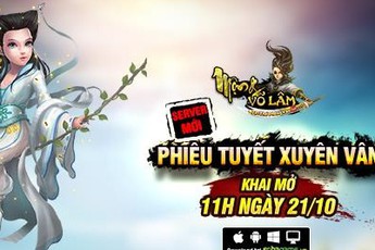 Mộng Võ Lâm khai mở server mới, tặng Giftcode giá trị