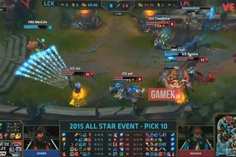 All-Star 2015: Phải chơi đội hình “trẻ trâu”, Faker “ăn hành” toàn diện trước Trung Quốc