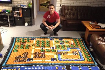 Game thủ mất 7 năm ròng rã để thêu bản đồ game