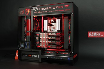 Choáng với bộ máy tính dùng tới... 4 VGA cực khủng của game thủ Việt