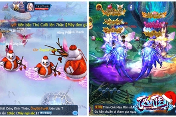 Tuần lộc băng tuyết và ông già Noel làm “náo loạn” cộng đồng Tru Tiên Mobile