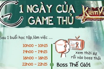 Game thủ Kiếm Vũ làm gì, ăn gì, chơi gì trong 24h?