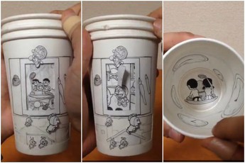 Độc đáo fan hâm mộ chế tạo cốc... Doremon