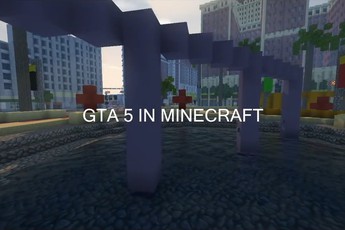 Nhóm game thủ đã bỏ ra 1 năm xây dựng thành phố GTA V trong Minecraft