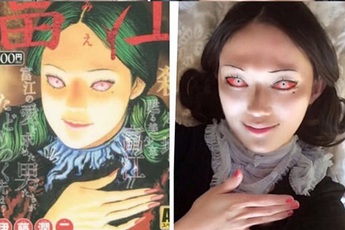 Cô gái cosplay theo tác phẩm của ông hoàng manga kinh dị Nhật Bản - Junji Ito