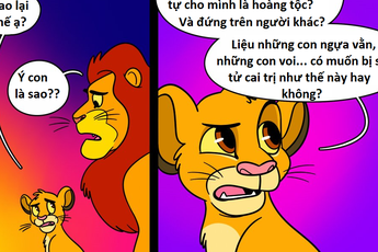 Truyện tranh hài - Sự thật về cha con Vua Sử Tử trong Lion King
