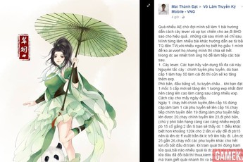 Game thủ Việt đã tìm ra bí quyết lên cấp cực nhanh trong Võ Lâm Truyền Kỳ Mobile