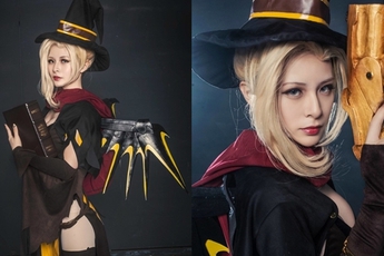 Ngất ngây với cosplay nàng Mercy Haloween trong Overwatch: Quyến rũ và quý phái