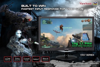 ViewSonic ra mắt màn hình độ trễ thấp VX57 chuyên game