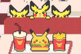 Xuất hiện quán humburger cho phép khách hàng ăn... Pokemon