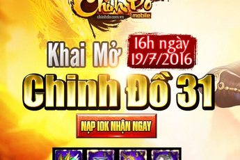 Khai mở máy chủ mới, Chinh Đồ Mobile phát tặng Vipcode