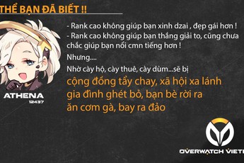 Vừa chớm đi vào vết xe đổ của LMHT, Overwatch Việt Nam đã nghiêm trị nạn cày thuê