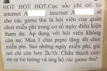 Khô máu 2k/1h tưởng hay nhưng hóa ra là cách tự giết chết quán net mình nhanh nhất?