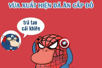 Dân mạng thi nhau chế ảnh Spider-Man mới của Marvel