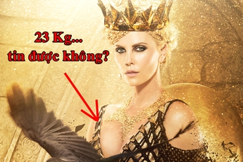 Charlize Theron phải mặc áo nạm vàng 23kg để đóng phim The Hunstman: Winter's War