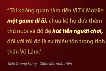 Giám đốc phát triển game tại VTC Mobile mạnh miệng chê bai game của VNG