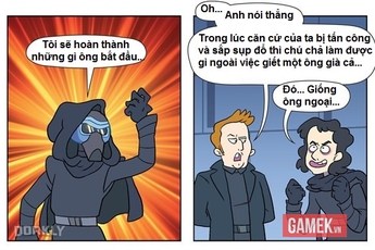 Truyện tranh hài - Các nhân vật Star Wars trước và sau khi hết phim