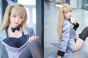 Miên man với đôi chân dài với cosplay Minami Kotori trong Love Live!
