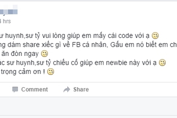 Đắng lòng anh chàng phải đi "mót" Gift Code vì bạn gái không cho chơi game