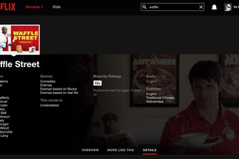 Netflix đã có phụ đề tiếng Việt nhưng số lượng chưa nhiều