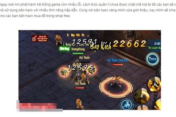 Sau nhiều ngày, Võ Lâm Truyền Kỳ Mobile đã xuất hiện hack?