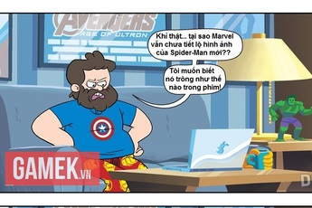 Truyện tranh hài - Khi nào Marvel mới tiết lộ hình ảnh về Spider-Man mới?