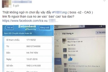 Ngang nhiên quịt tiền game thủ, kẻ lừa đảo còn buông lời thách thức