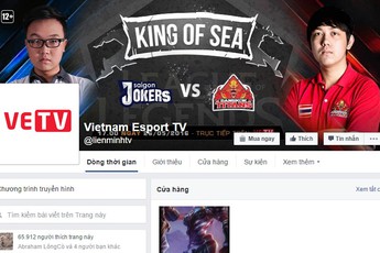 Liên Minh Huyền Thoại: Fanpage giả mạo Vietnam Esport TV đã được hơn 65.000 Like