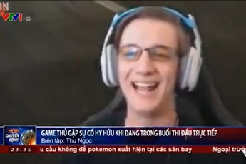 Chết cười game thủ đang stream thì bị 'rơi răng cửa'