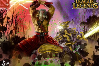 Trận giao hữu lịch sử: Top 10 Thách Đấu Liên Minh Huyền Thoại so tài với 5000 MMR DOTA 2