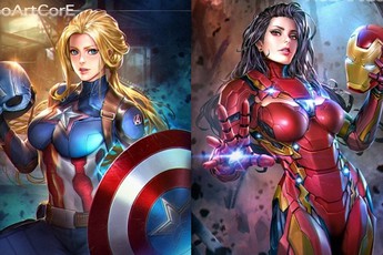 Nếu các siêu anh hùng Marvel trở thành con gái thì sẽ như thế nào