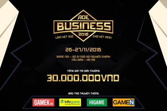 AOE Business Cup 2016: Giải đấu AoE cực khủng dành riêng cho "bô lão" 30 tuổi trở lên