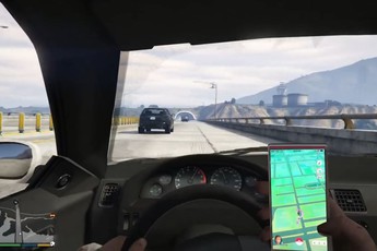 Pokemon GO hot tới nỗi nhân vật trong GTA cũng phải tranh thủ chơi