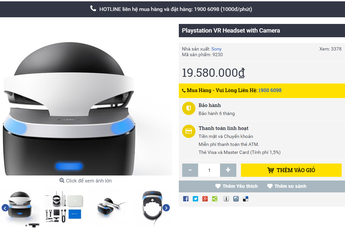 Kính PlayStation VR đầu tiên đã về Việt Nam, giá 19,6 triệu Đồng
