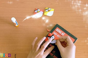 Hướng dẫn làm chim Angry Bird để đánh giấu trang cho game thủ thích đọc sách