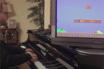 Không thể tin nổi có người chơi "nhạc sống" theo game Mario