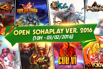 Cổng WebGame chất lượng cao SohaPlay.vn chính thức cập nhật phiên bản mới