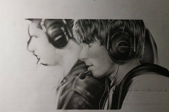 Tranh vẽ Dendi của game thủ Việt được thế giới hết lời khen ngợi