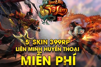 Kết quả quay thưởng 5 trang phục 399RP Liên Minh Huyền Thoại (số ngày 3/3)